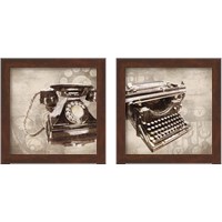 Framed 'On My Desk 2 Piece Framed Art Print Set' border=