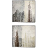 Framed 'Edifice  2 Piece Canvas Print Set' border=