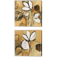 Framed 'Lily Pond 2 Piece Canvas Print Set' border=