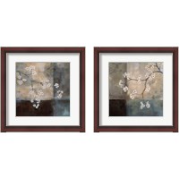 Framed 'Abstract & Natural Elements 2 Piece Framed Art Print Set' border=