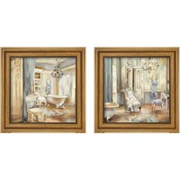 Framed 'Boudoir Bath Gray 2 Piece Framed Art Print Set' border=