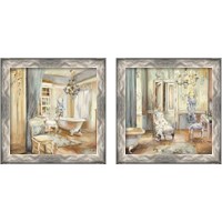 Framed Boudoir Bath Gray 2 Piece Framed Art Print Set