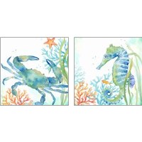 Framed Sea Life Serenade 2 Piece Art Print Set