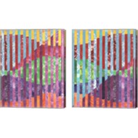 Framed Quilted Monoprints 2 Piece Canvas Print Set