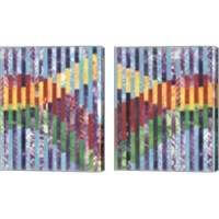 Framed Quilted Monoprints 2 Piece Canvas Print Set