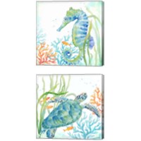 Framed Sea Life Serenade 2 Piece Canvas Print Set