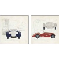 Framed 'Roadster 2 Piece Art Print Set' border=