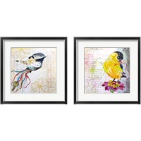 Framed 'Happy Bird 2 Piece Framed Art Print Set' border=