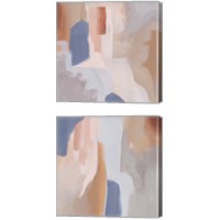 Framed 'Clay Blush 2 Piece Canvas Print Set' border=