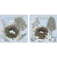 Framed Nesting Collection 2 Piece Art Print Set