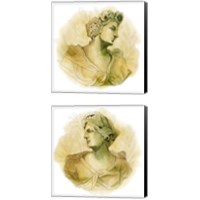 Framed 'Garden Goddess 2 Piece Canvas Print Set' border=