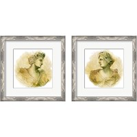 Framed 'Garden Goddess 2 Piece Framed Art Print Set' border=