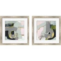 Framed 'Pastel Strokes 2 Piece Framed Art Print Set' border=