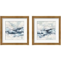 Framed 'Wave Crest 2 Piece Framed Art Print Set' border=