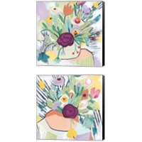 Framed 'Fauvist Floral 2 Piece Canvas Print Set' border=