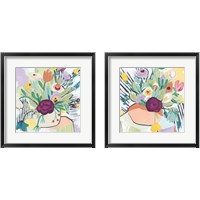 Framed 'Fauvist Floral 2 Piece Framed Art Print Set' border=
