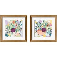 Framed 'Fauvist Floral 2 Piece Framed Art Print Set' border=