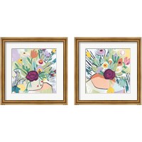 Framed 'Fauvist Floral 2 Piece Framed Art Print Set' border=