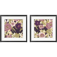 Framed 'Heliotrope 2 Piece Framed Art Print Set' border=