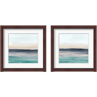 Framed 'Sea Rise 2 Piece Framed Art Print Set' border=