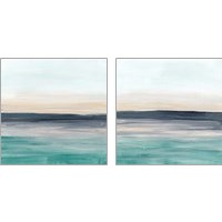 Framed 'Sea Rise 2 Piece Art Print Set' border=
