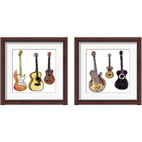 Framed 'Strummin' 2 Piece Framed Art Print Set' border=