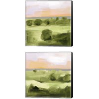 Framed 'Jotted Landscape 2 Piece Canvas Print Set' border=