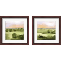 Framed 'Jotted Landscape 2 Piece Framed Art Print Set' border=