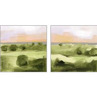 Framed 'Jotted Landscape 2 Piece Art Print Set' border=
