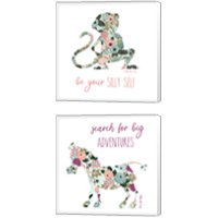 Framed 'Be Your Silly Self 2 Piece Canvas Print Set' border=