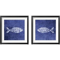 Framed 'Dash Fish 2 Piece Framed Art Print Set' border=