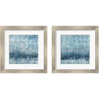 Framed 'Rain Abstract 2 Piece Framed Art Print Set' border=