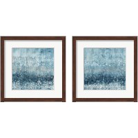 Framed 'Rain Abstract 2 Piece Framed Art Print Set' border=