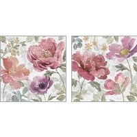Framed 'Springtime Bloom 2 Piece Art Print Set' border=