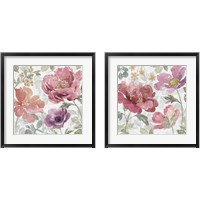 Framed 'Springtime Bloom 2 Piece Framed Art Print Set' border=