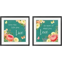 Framed 'Garden District 2 Piece Framed Art Print Set' border=