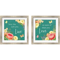 Framed 'Garden District 2 Piece Framed Art Print Set' border=