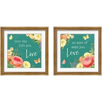 Framed 'Garden District 2 Piece Framed Art Print Set' border=