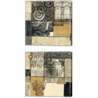 Framed 'Classical Ruins 2 Piece Canvas Print Set' border=