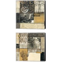 Framed 'Classical Ruins 2 Piece Canvas Print Set' border=