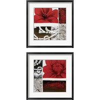 Framed 'Flora  2 Piece Framed Art Print Set' border=