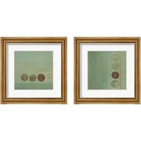 Framed 'Aqua Drops 2 Piece Framed Art Print Set' border=