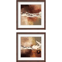 Framed 'Copper Melody 2 Piece Framed Art Print Set' border=