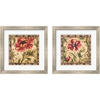 Framed 'Floral Daydream 2 Piece Framed Art Print Set' border=