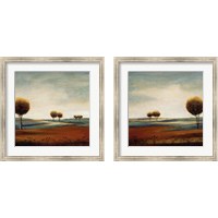 Framed 'Tranquil Plains 2 Piece Framed Art Print Set' border=