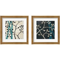 Framed 'Spring Buds 2 Piece Framed Art Print Set' border=