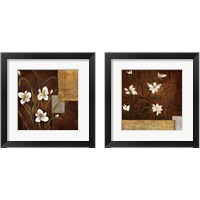 Framed 'Orchid Melody 2 Piece Framed Art Print Set' border=