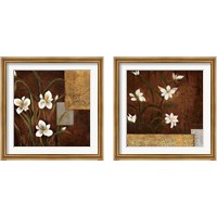 Framed 'Orchid Melody 2 Piece Framed Art Print Set' border=