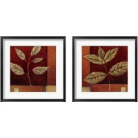 Framed Crimson Leaf Study 2 Piece Framed Art Print Set
