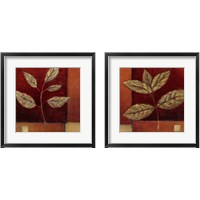 Framed Crimson Leaf Study 2 Piece Framed Art Print Set